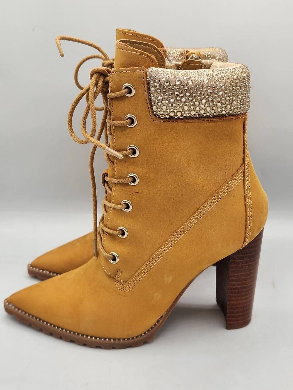 Steve Madden Karmen leather pointed toe boots women's size 6